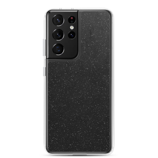 Black Speckled Samsung Clear Thin Case CREATIVETECH