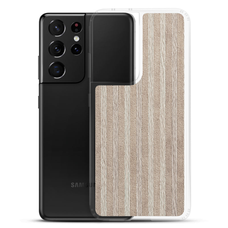 Load image into Gallery viewer, Light Wood Striped Samsung Clear Thin Case CREATIVETECH