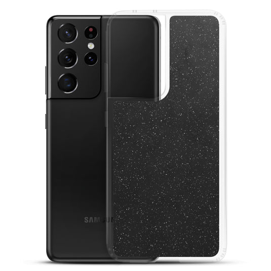 Black Speckled Samsung Clear Thin Case CREATIVETECH
