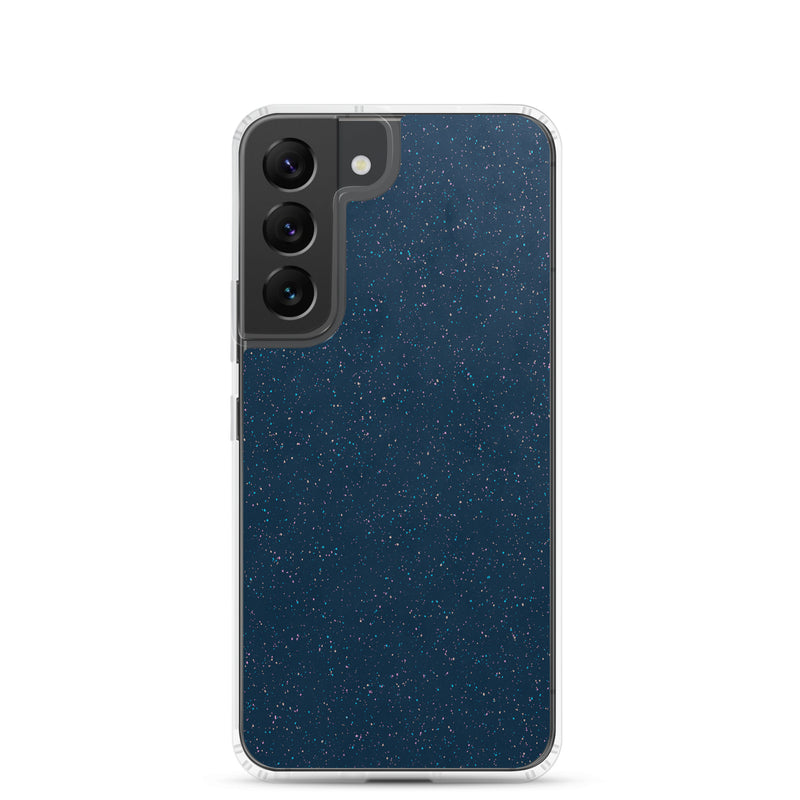 Load image into Gallery viewer, Deep Blue Speckled Samsung Clear Thin Case CREATIVETECH