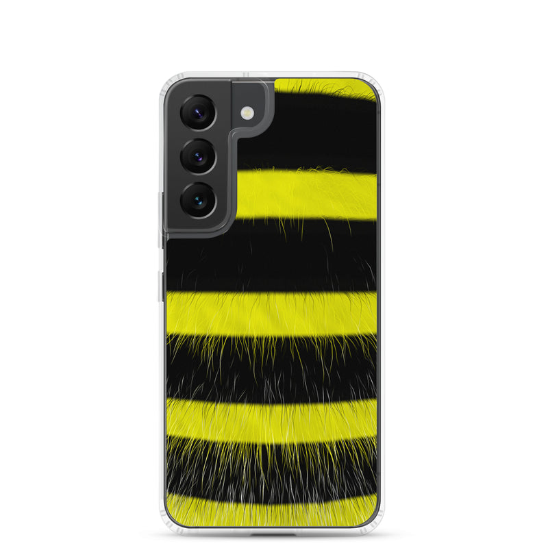 Load image into Gallery viewer, Fluffy Bee Black Yellow Samsung Clear Thin Case CREATIVETECH
