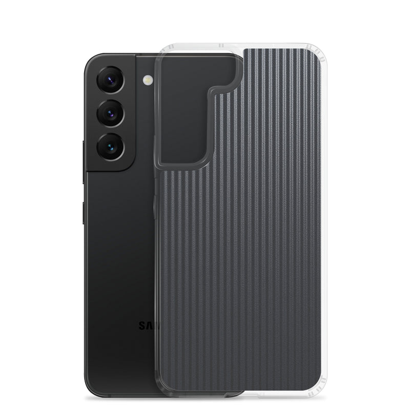 Load image into Gallery viewer, Striped Carbon Fiber Samsung Clear Thin Case CREATIVETECH