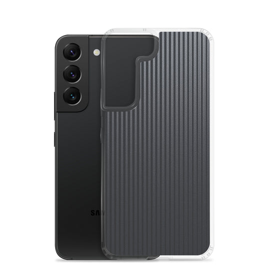 Striped Carbon Fiber Samsung Clear Thin Case CREATIVETECH