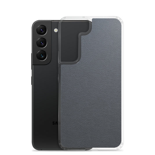 Black Leather Samsung Clear Thin Case CREATIVETECH