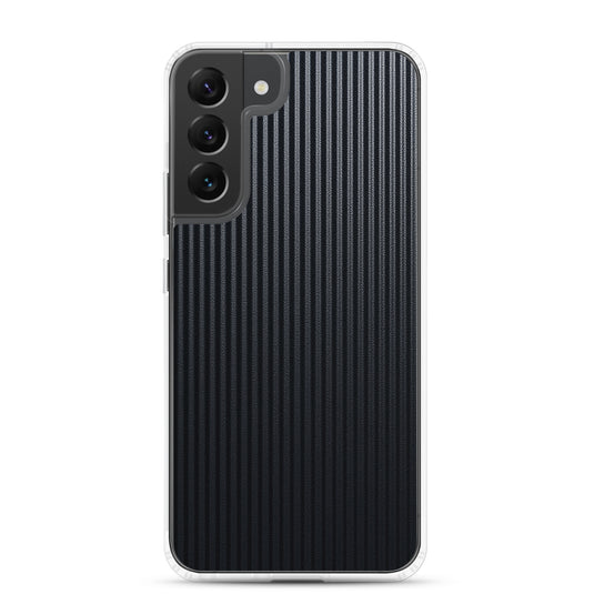 Striped Carbon Fiber Samsung Clear Thin Case CREATIVETECH