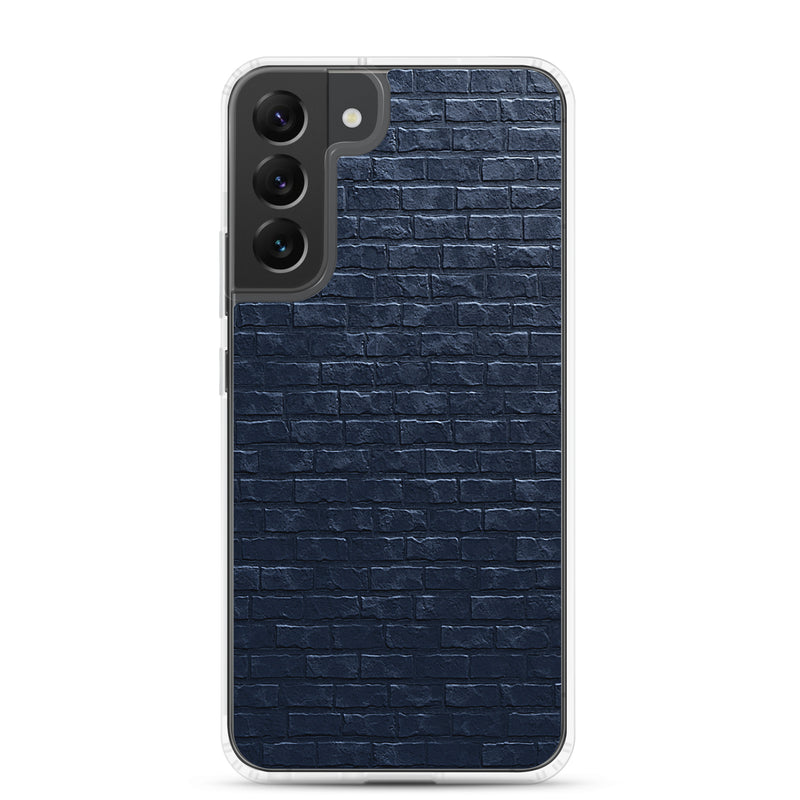 Load image into Gallery viewer, Dark Grey Brick Stone Samsung Clear Thin Case CREATIVETECH
