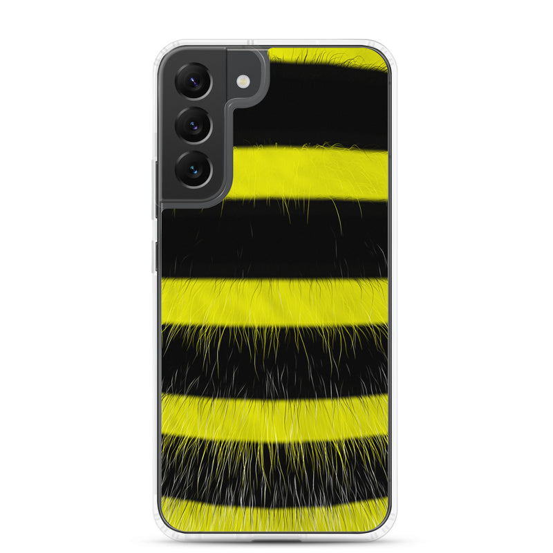 Load image into Gallery viewer, Fluffy Bee Black Yellow Samsung Clear Thin Case CREATIVETECH
