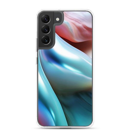 Marine Blue Green Orange Pearl Samsung Clear Thin Case CREATIVETECH