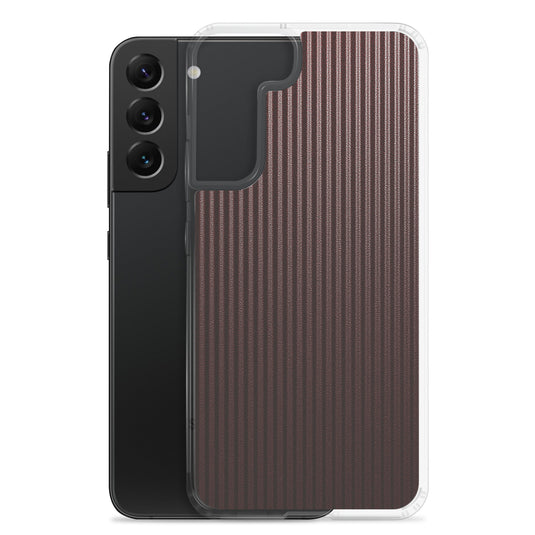 Dark Red Striped Carbon Fiber Samsung Clear Thin Case CREATIVETECH