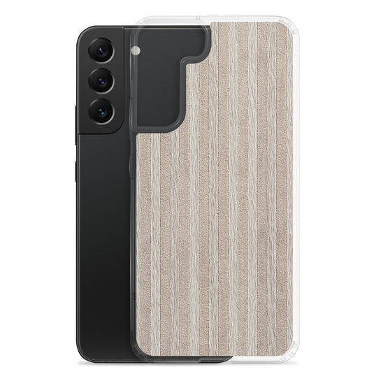 Light Wood Striped Samsung Clear Thin Case CREATIVETECH