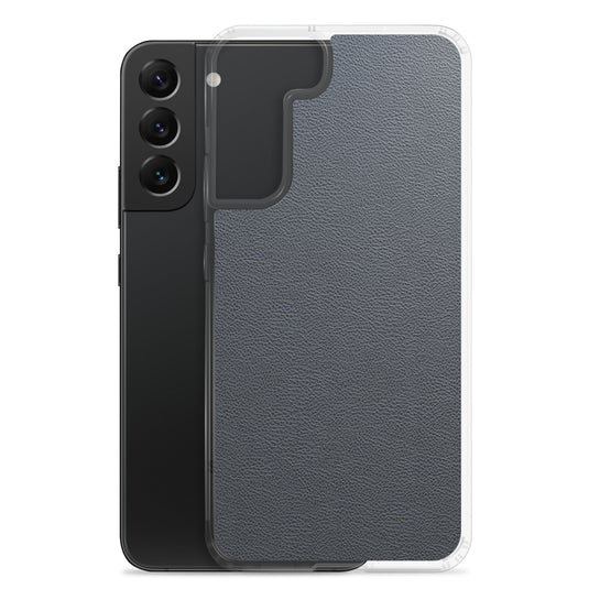 Black Leather Samsung Clear Thin Case CREATIVETECH