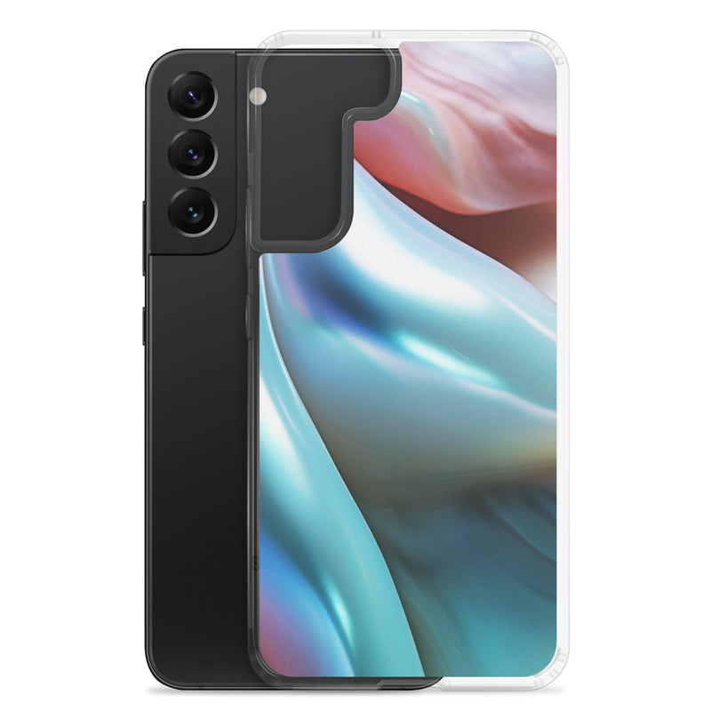 Load image into Gallery viewer, Marine Blue Green Orange Pearl Samsung Clear Thin Case CREATIVETECH