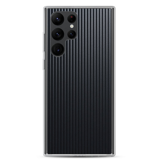 Striped Carbon Fiber Samsung Clear Thin Case CREATIVETECH