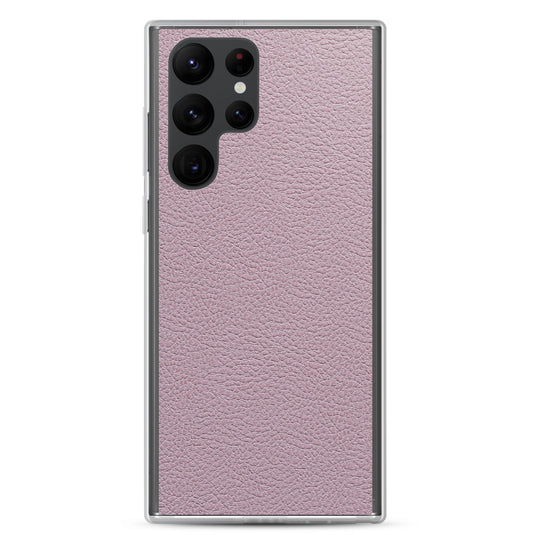 Candy Pink Leather Samsung Clear Thin Case CREATIVETECH