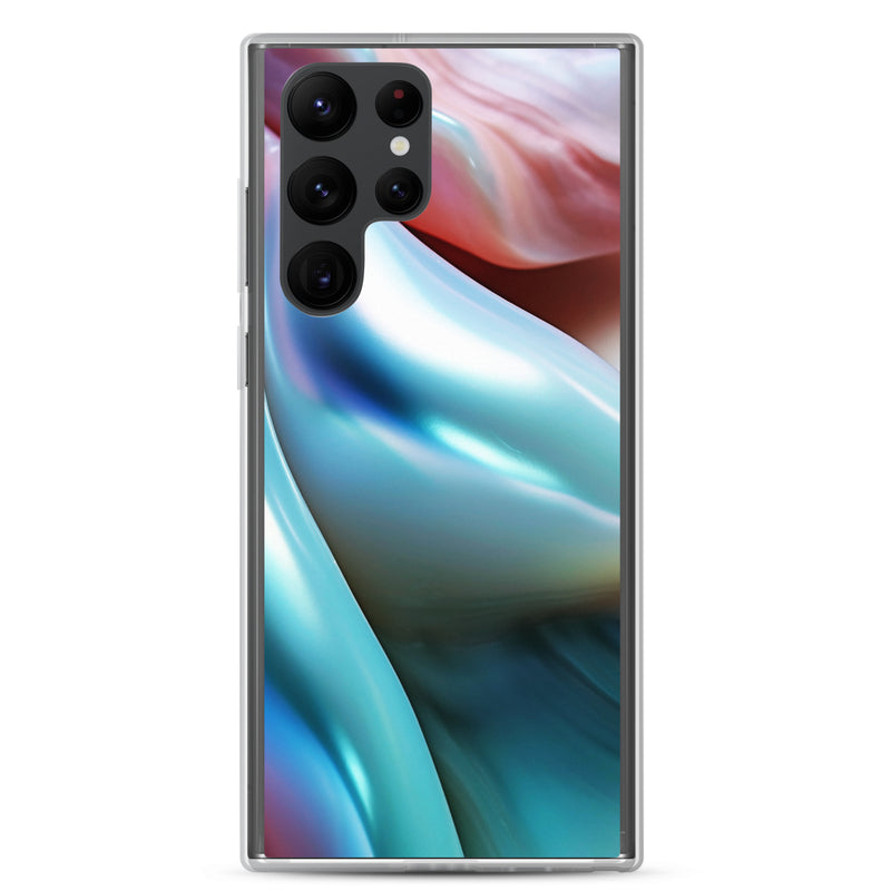 Load image into Gallery viewer, Marine Blue Green Orange Pearl Samsung Clear Thin Case CREATIVETECH