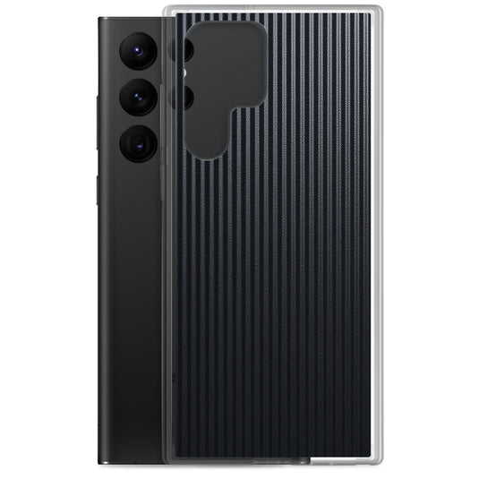 Striped Carbon Fiber Samsung Clear Thin Case CREATIVETECH
