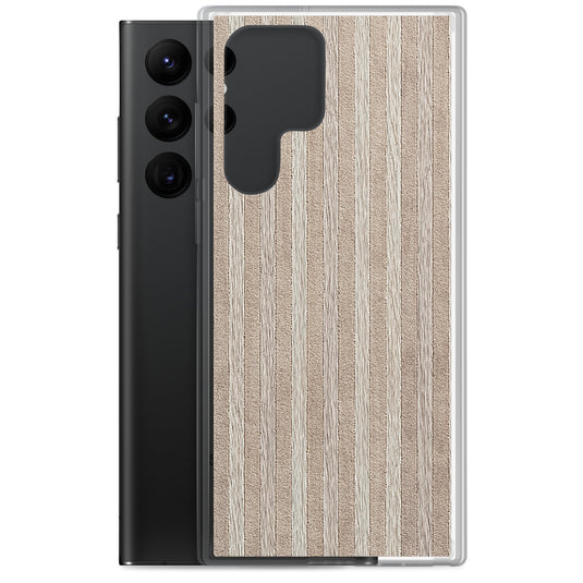 Light Wood Striped Samsung Clear Thin Case CREATIVETECH