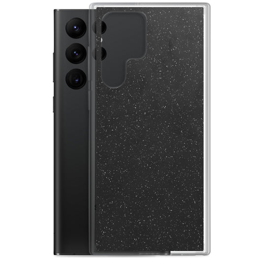 Black Speckled Samsung Clear Thin Case CREATIVETECH