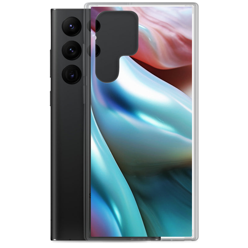 Load image into Gallery viewer, Marine Blue Green Orange Pearl Samsung Clear Thin Case CREATIVETECH