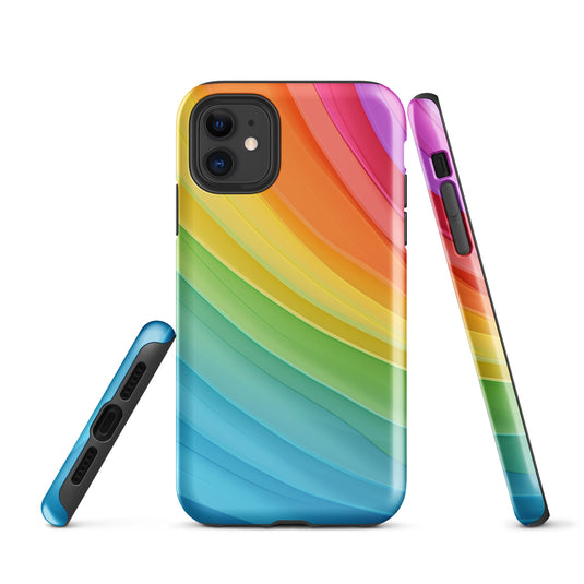 Pride Rainbow iPhone Case Hardshell 3D Wrap Thermal CREATIVETECH