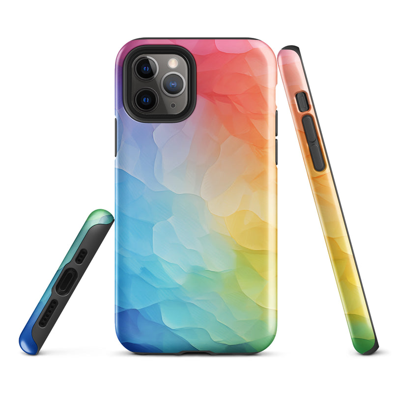 Load image into Gallery viewer, Pride Painted Glass iPhone Case Hardshell 3D Wrap Thermal CREATIVETECH
