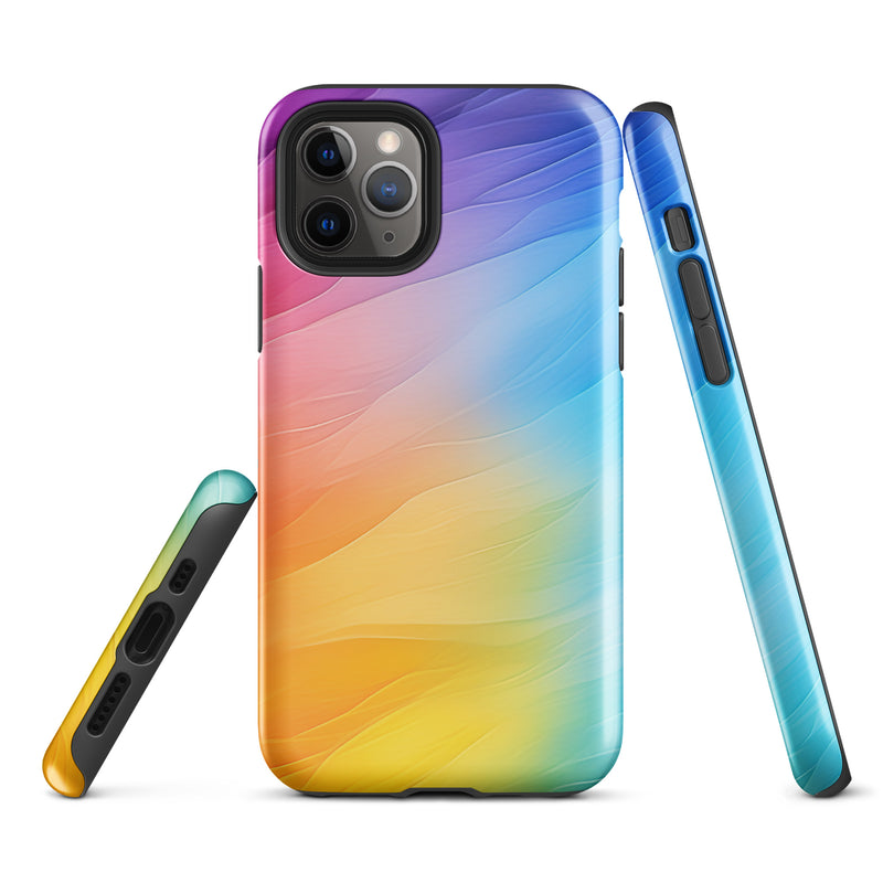 Load image into Gallery viewer, Soft Pride Colors iPhone Case Hardshell 3D Wrap Thermal CREATIVETECH