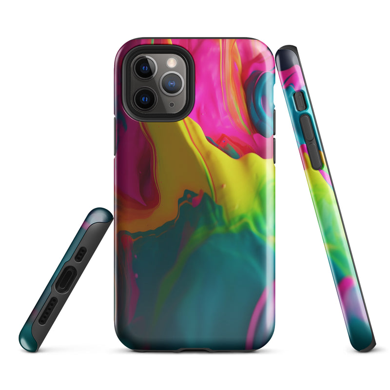 Load image into Gallery viewer, Pride Colorful Paint iPhone Case Hardshell 3D Wrap Thermal CREATIVETECH
