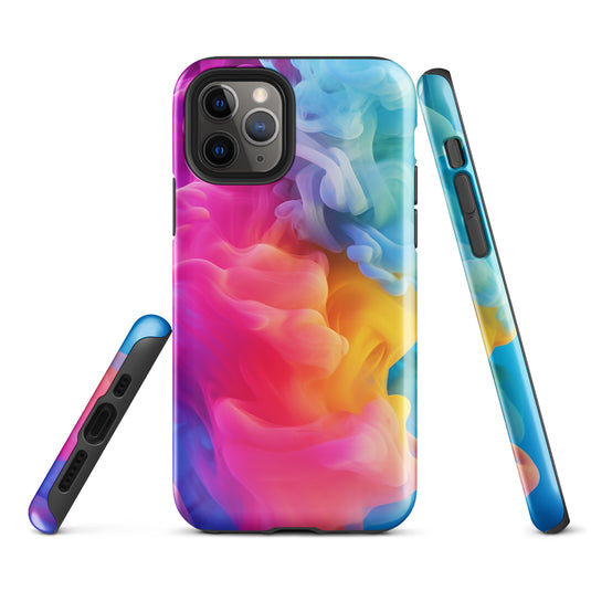 Pride Colorful Smoke iPhone Case Hardshell 3D Wrap Thermal CREATIVETECH