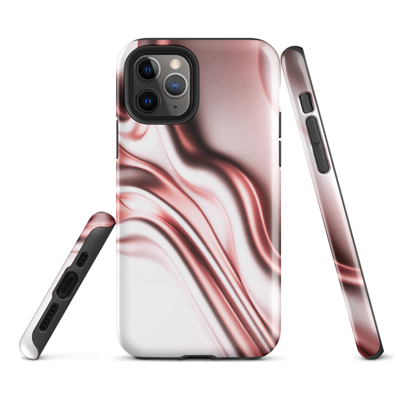 Load image into Gallery viewer, Rose Gold Silky Style iPhone Case Hardshell 3D Wrap Thermal Double Layer CREATIVETECH