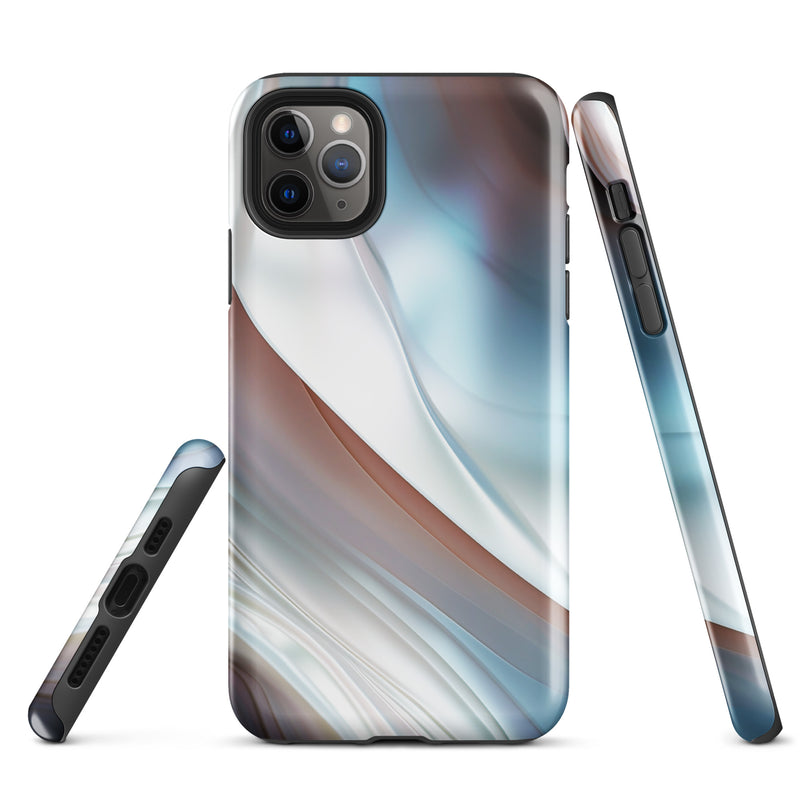 Load image into Gallery viewer, Pearl Blue iPhone Case Hardshell 3D Wrap Thermal CREATIVETECH