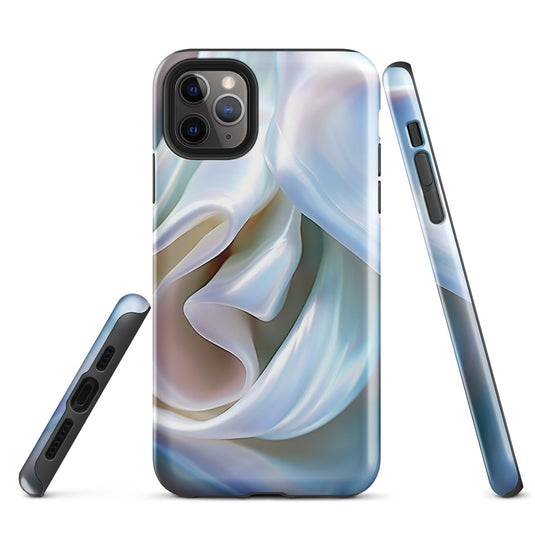 Tender White Pearl iPhone Case Hardshell 3D Wrap Thermal CREATIVETECH