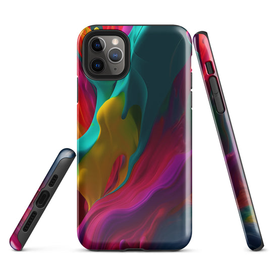 Red Purple Yellow Green Pride iPhone Case Hardshell 3D Wrap Thermal CREATIVETECH