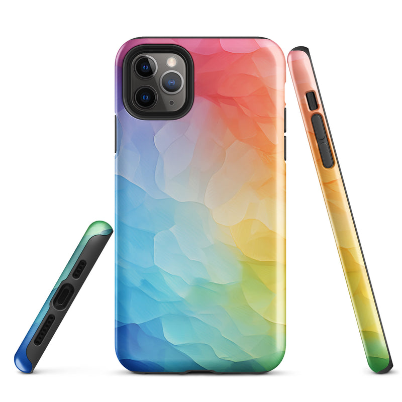 Load image into Gallery viewer, Pride Painted Glass iPhone Case Hardshell 3D Wrap Thermal CREATIVETECH