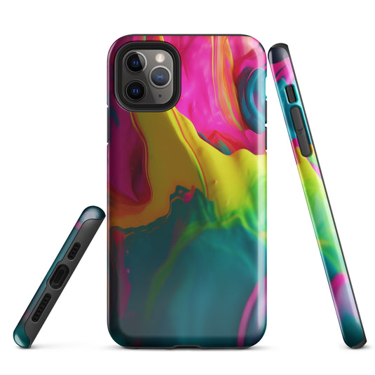 Pride Colorful Paint iPhone Case Hardshell 3D Wrap Thermal CREATIVETECH