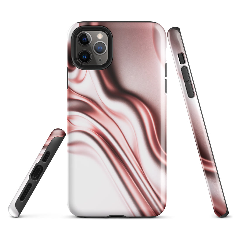 Load image into Gallery viewer, Rose Gold Silky Style iPhone Case Hardshell 3D Wrap Thermal Double Layer CREATIVETECH