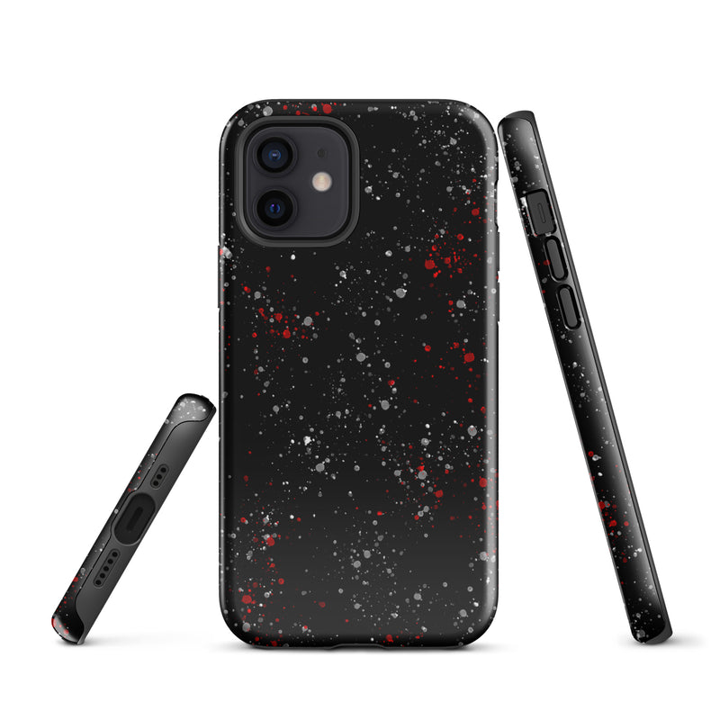 Load image into Gallery viewer, Painted Black Red White iPhone Case Hardshell 3D Wrap Thermal CREATIVETECH