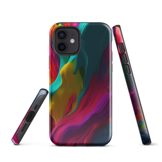 Red Purple Yellow Green Pride iPhone Case Hardshell 3D Wrap Thermal CREATIVETECH