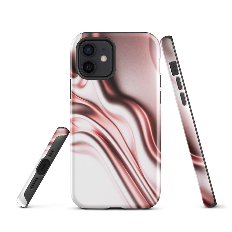 Load image into Gallery viewer, Rose Gold Silky Style iPhone Case Hardshell 3D Wrap Thermal Double Layer CREATIVETECH
