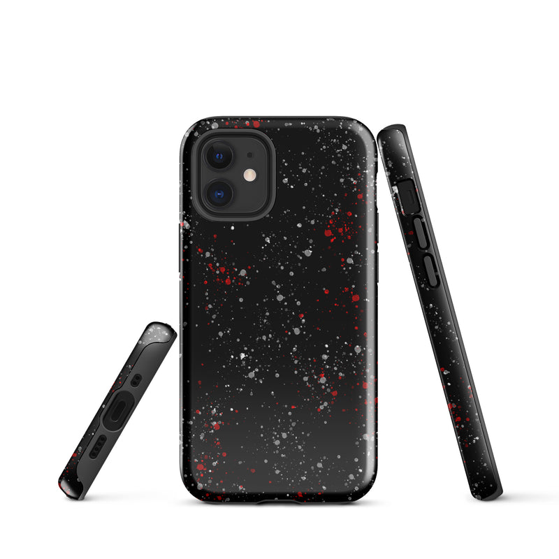 Load image into Gallery viewer, Painted Black Red White iPhone Case Hardshell 3D Wrap Thermal CREATIVETECH