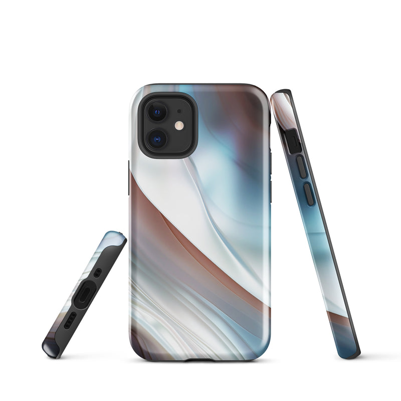 Load image into Gallery viewer, Pearl Blue iPhone Case Hardshell 3D Wrap Thermal CREATIVETECH