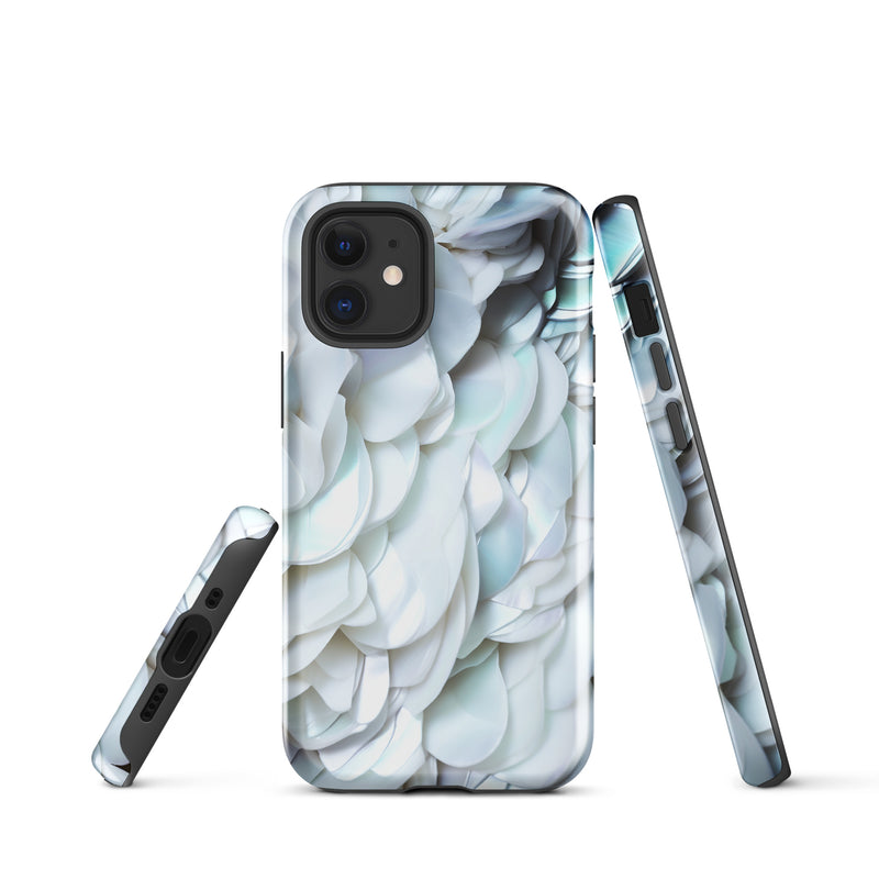 Load image into Gallery viewer, Tender White Pearl Shell iPhone Case Hardshell 3D Wrap Thermal CREATIVETECH