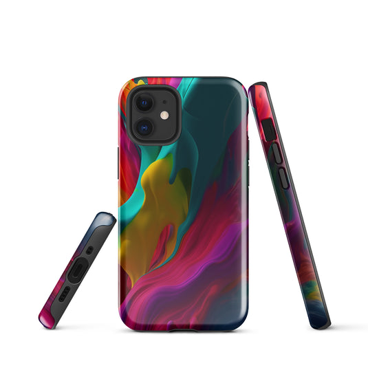 Red Purple Yellow Green Pride iPhone Case Hardshell 3D Wrap Thermal CREATIVETECH