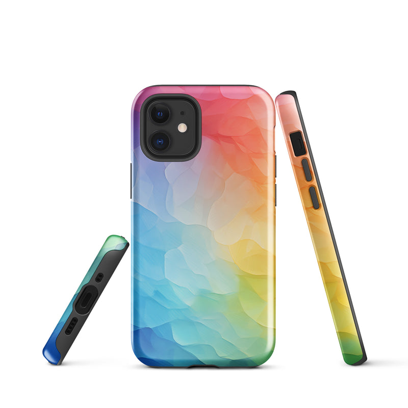 Load image into Gallery viewer, Pride Painted Glass iPhone Case Hardshell 3D Wrap Thermal CREATIVETECH