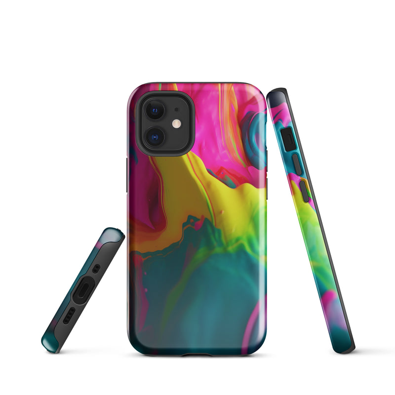 Load image into Gallery viewer, Pride Colorful Paint iPhone Case Hardshell 3D Wrap Thermal CREATIVETECH