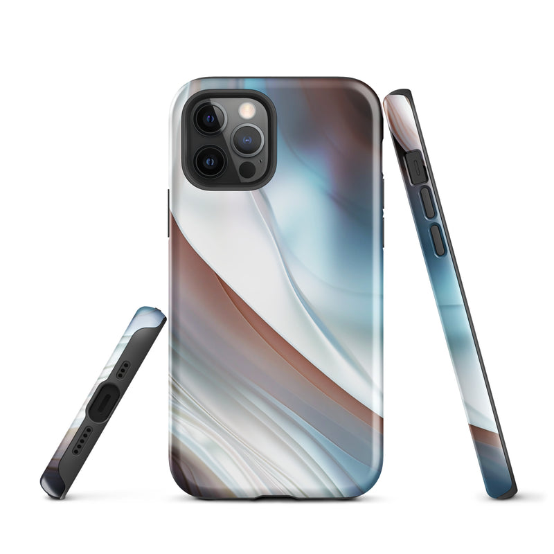 Load image into Gallery viewer, Pearl Blue iPhone Case Hardshell 3D Wrap Thermal CREATIVETECH