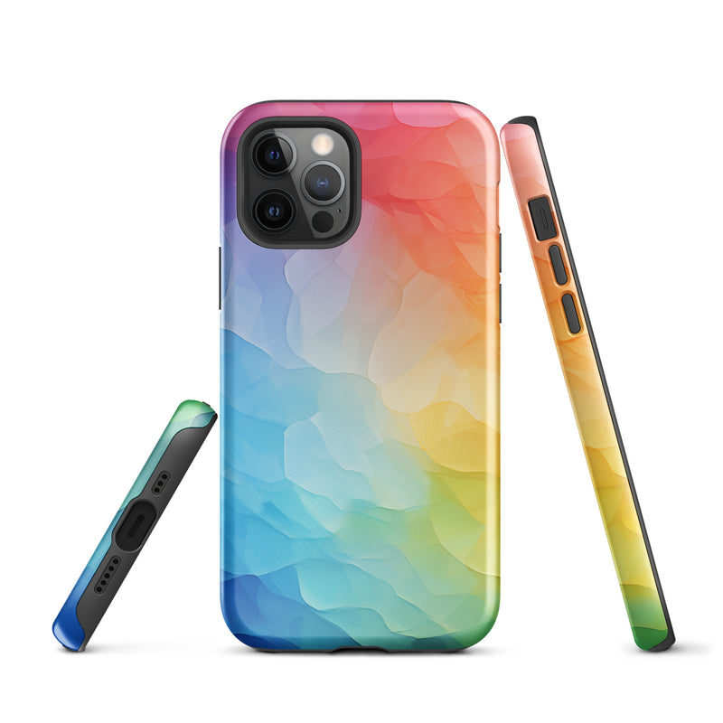 Load image into Gallery viewer, Pride Painted Glass iPhone Case Hardshell 3D Wrap Thermal CREATIVETECH