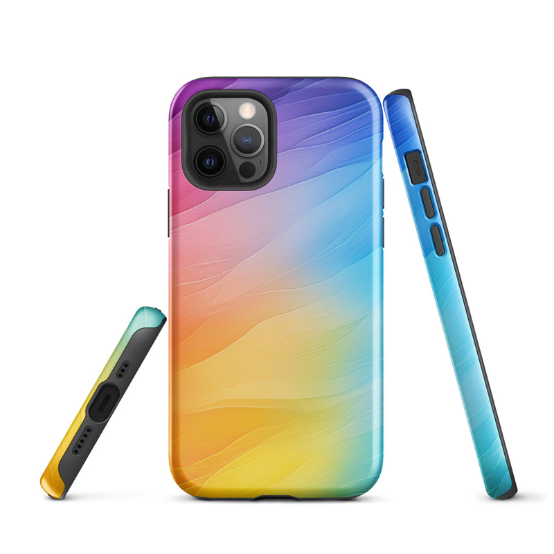 Load image into Gallery viewer, Soft Pride Colors iPhone Case Hardshell 3D Wrap Thermal CREATIVETECH