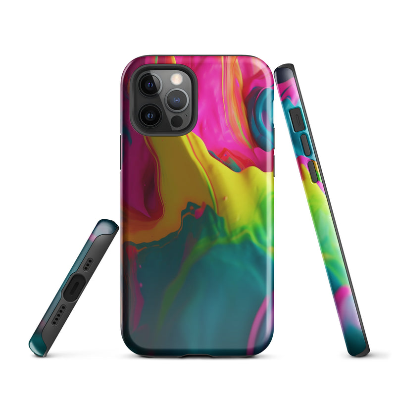 Load image into Gallery viewer, Pride Colorful Paint iPhone Case Hardshell 3D Wrap Thermal CREATIVETECH