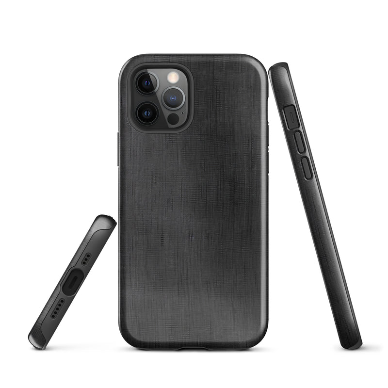 Load image into Gallery viewer, Classic Denim Dark Grey iPhone Case Hardshell 3D Wrap Thermal CREATIVETECH