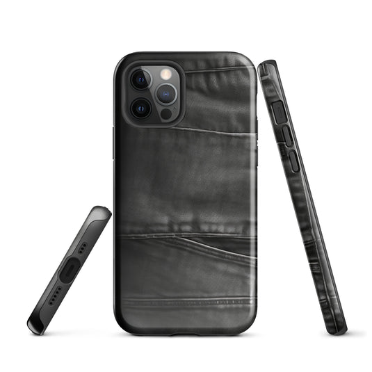 Dark Grey Denim Pocket iPhone Case Hardshell 3D Wrap Thermal CREATIVETECH